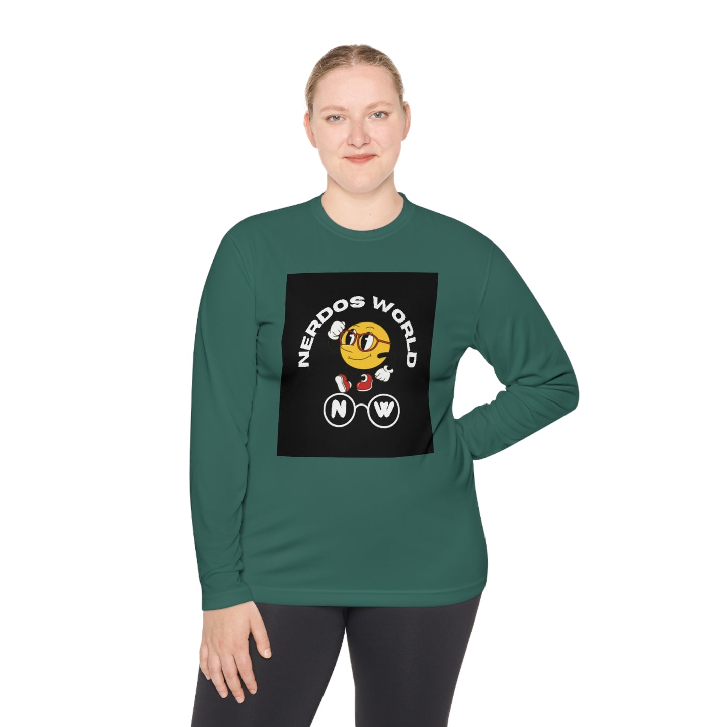 Nerdos World Unisex Lightweight Long Sleeve Tee