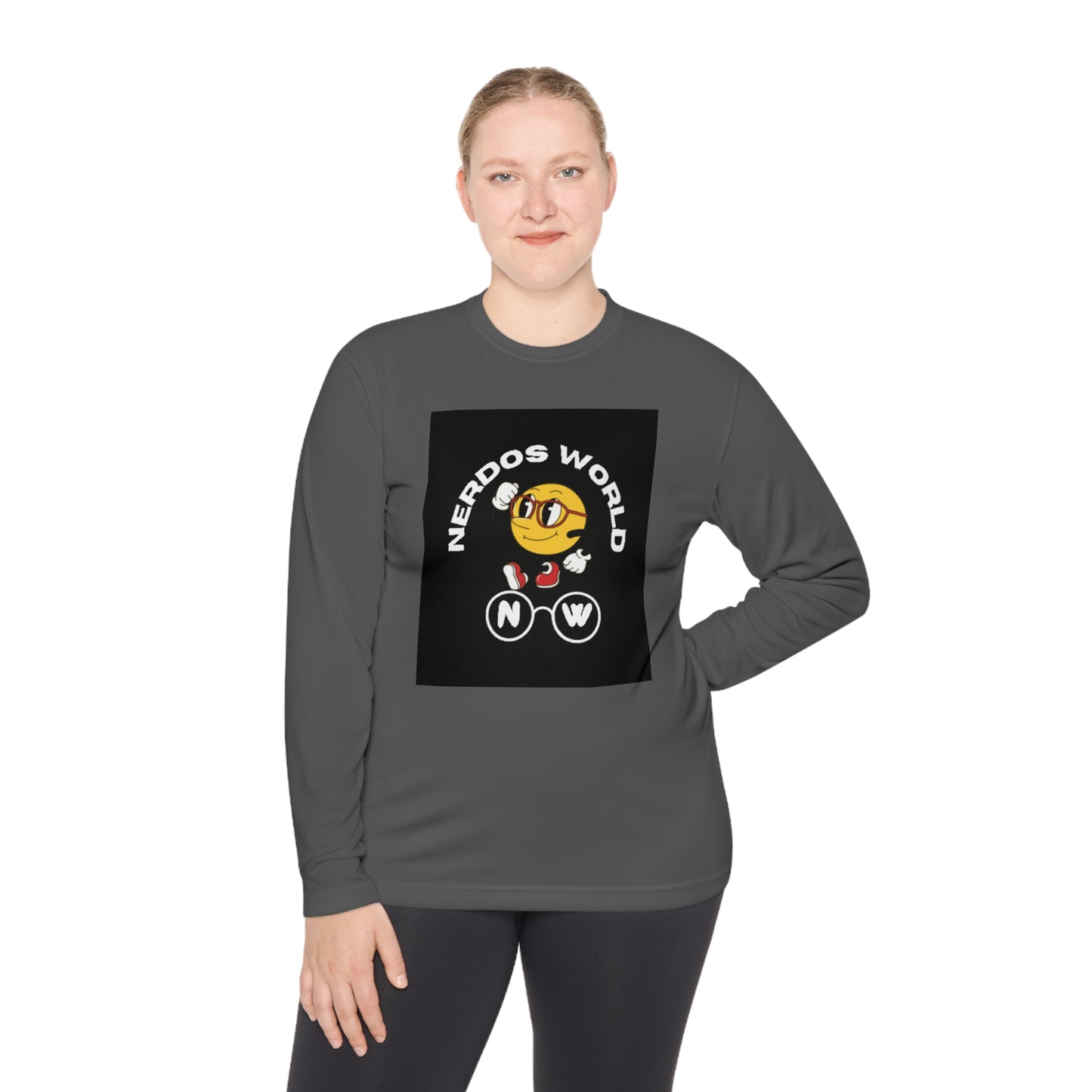 Nerdos World Unisex Lightweight Long Sleeve Tee