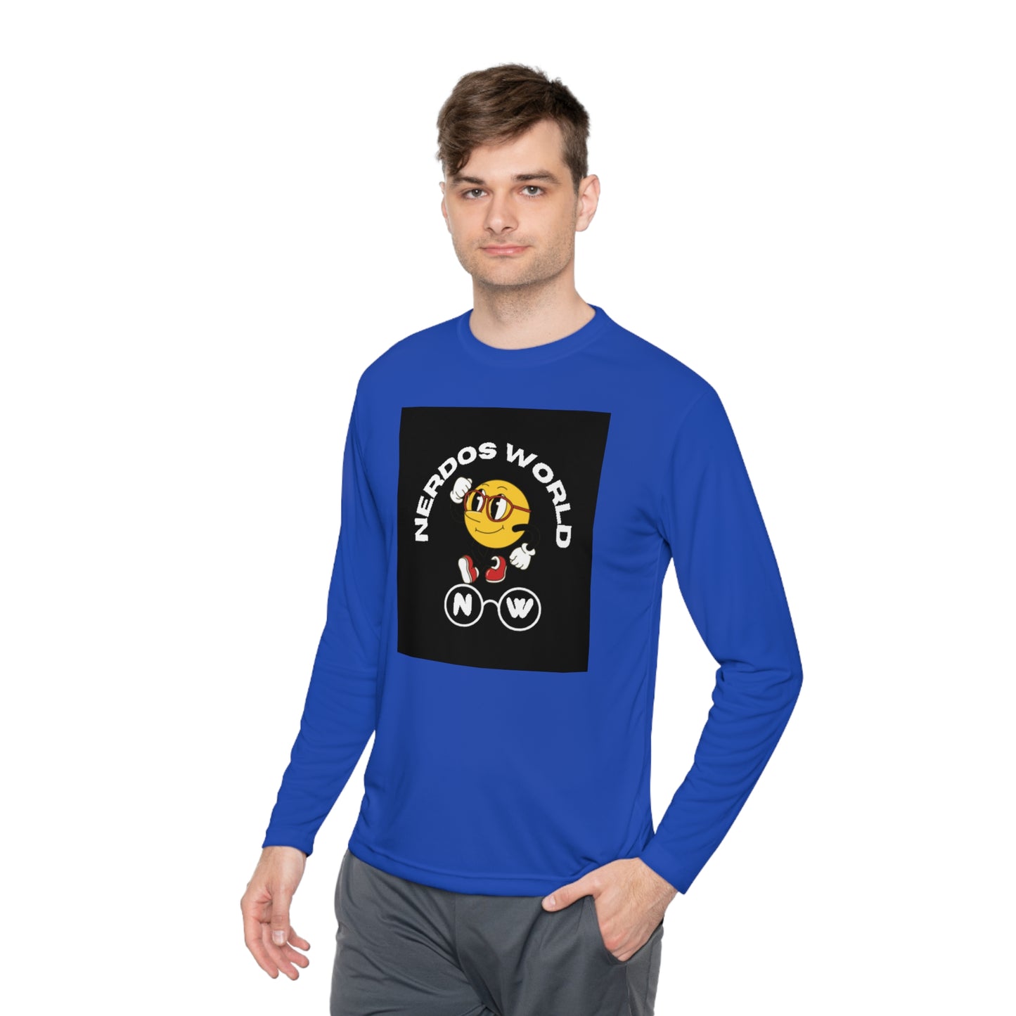 Nerdos World Unisex Lightweight Long Sleeve Tee