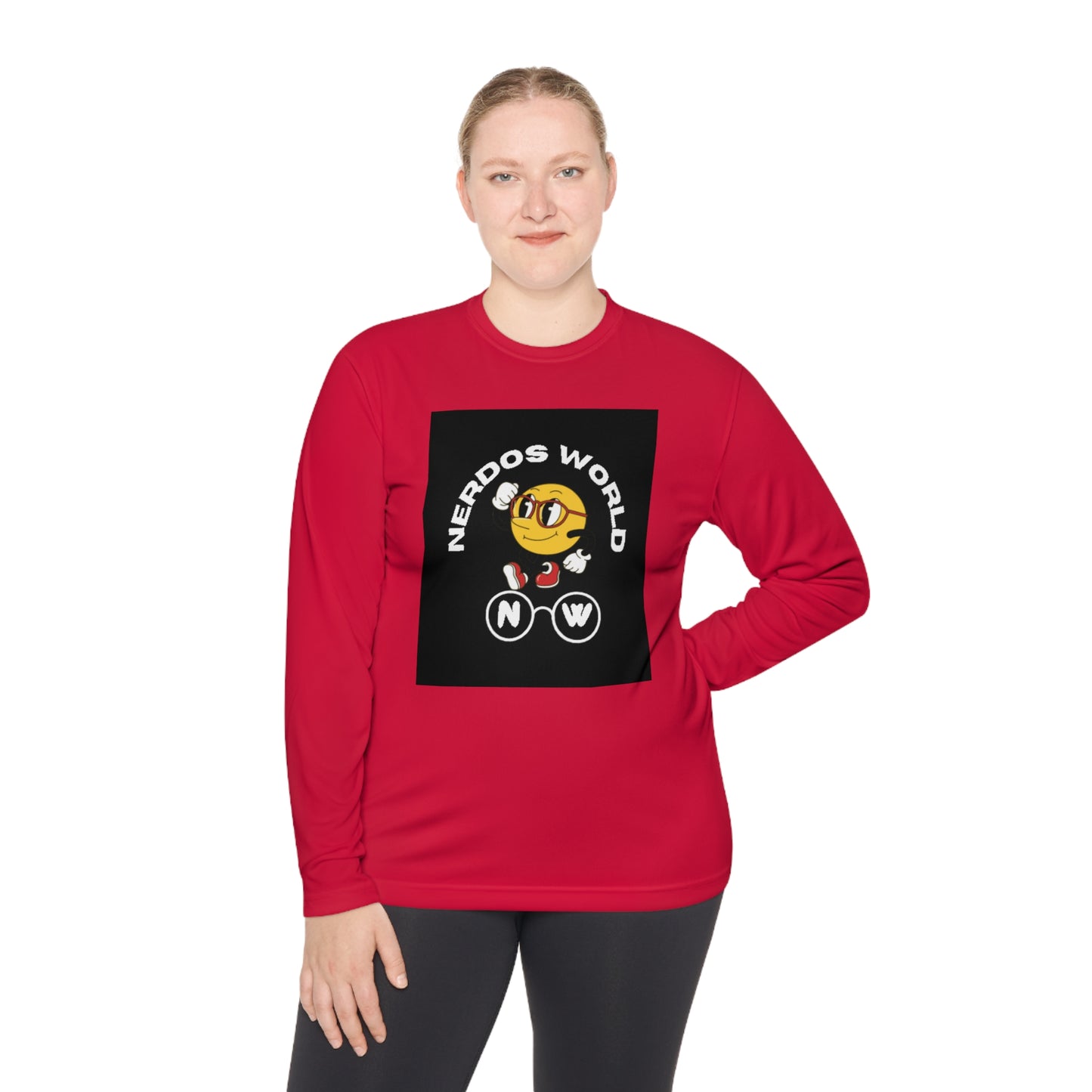 Nerdos World Unisex Lightweight Long Sleeve Tee