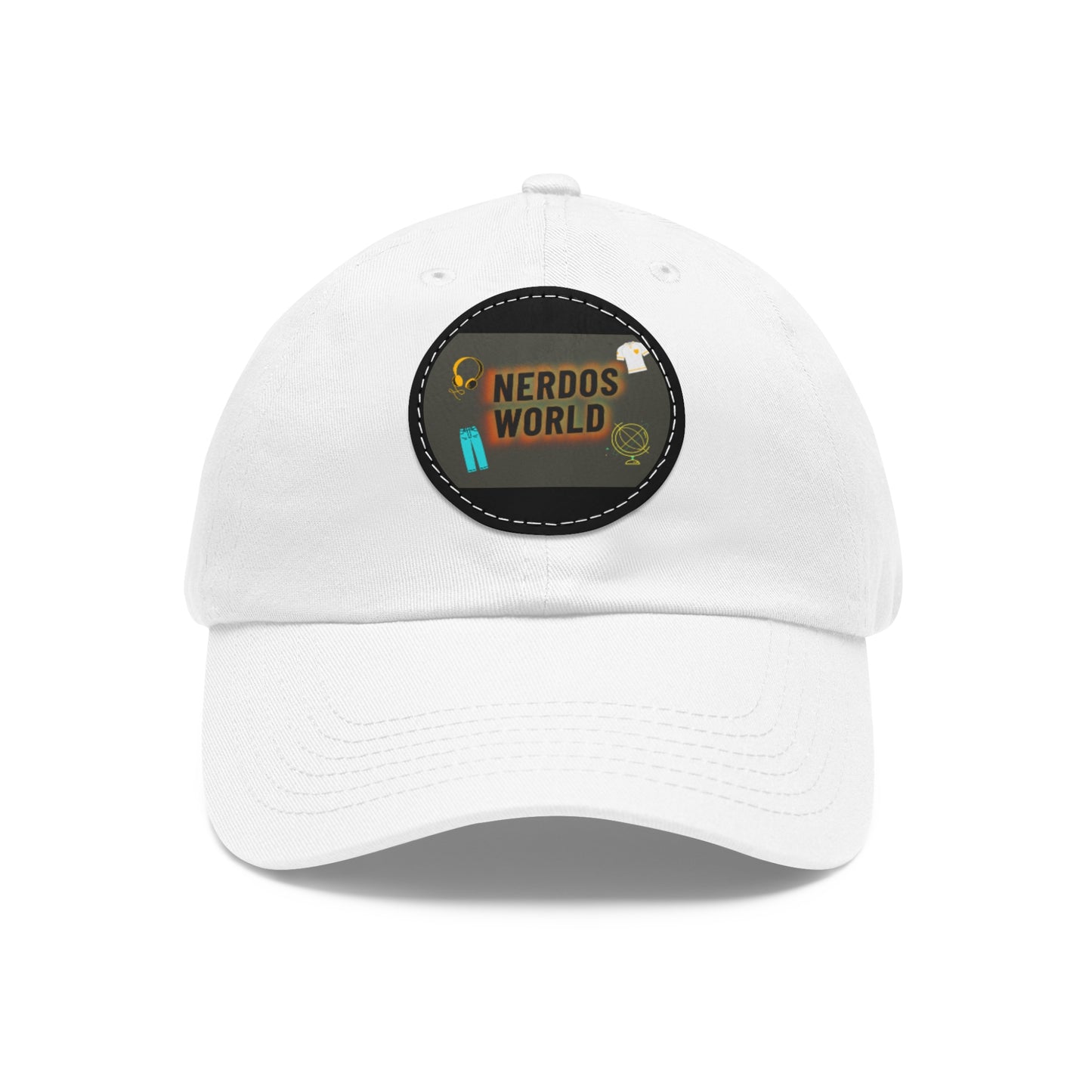 Nerdos World Hat with Leather Patch (Round)