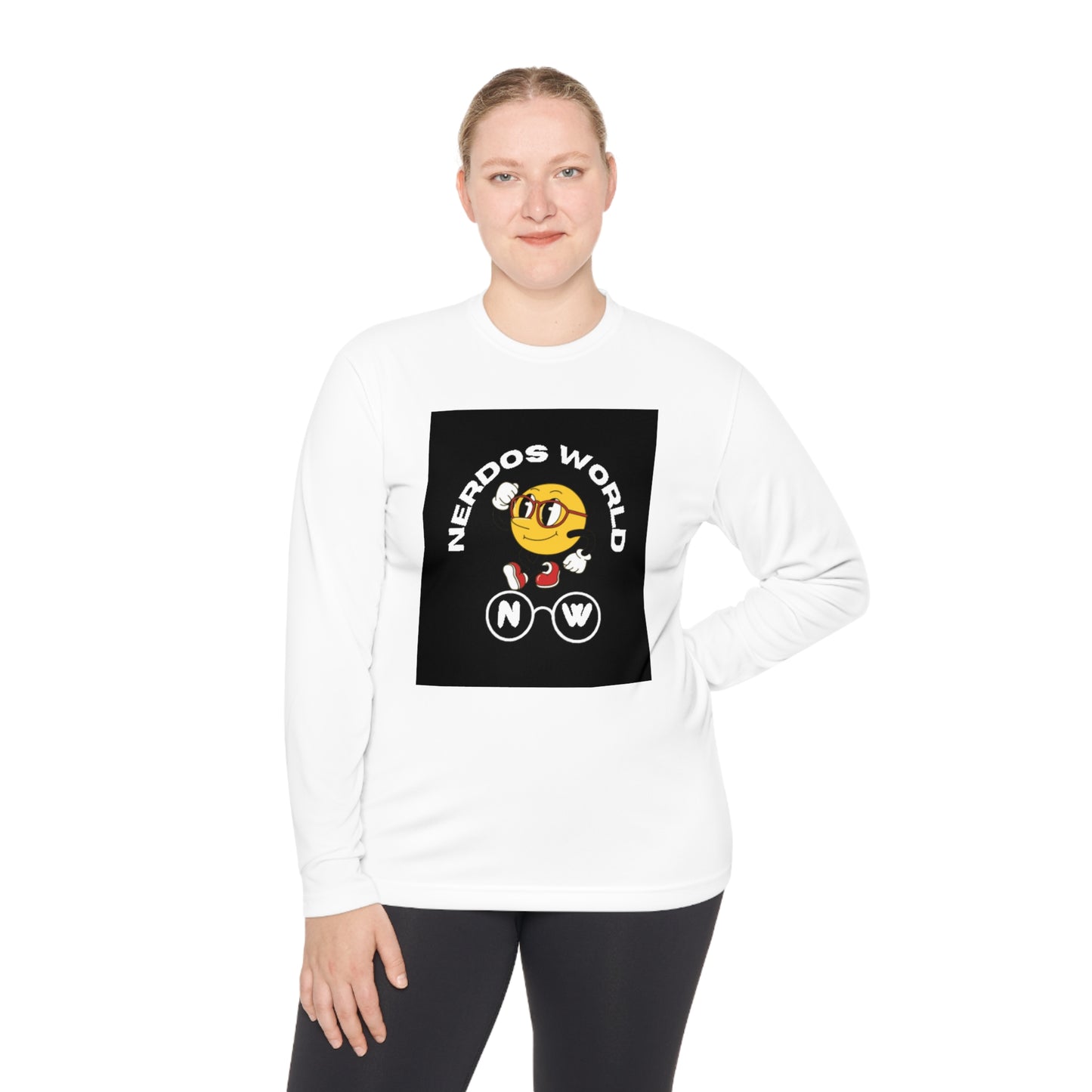 Nerdos World Unisex Lightweight Long Sleeve Tee