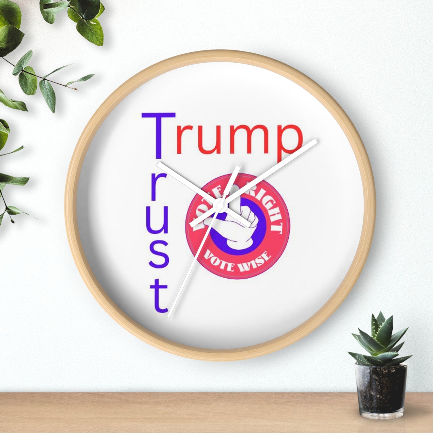Trust Trump Wall Clock