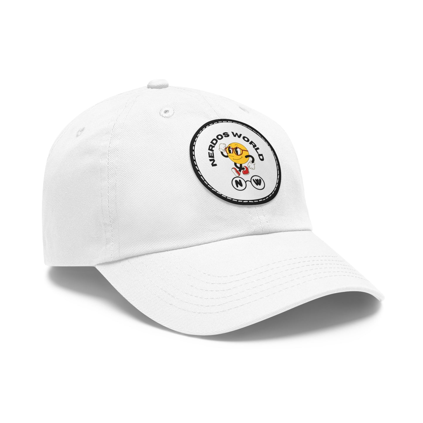 Nerdos World Hat with Leather Patch (Round)