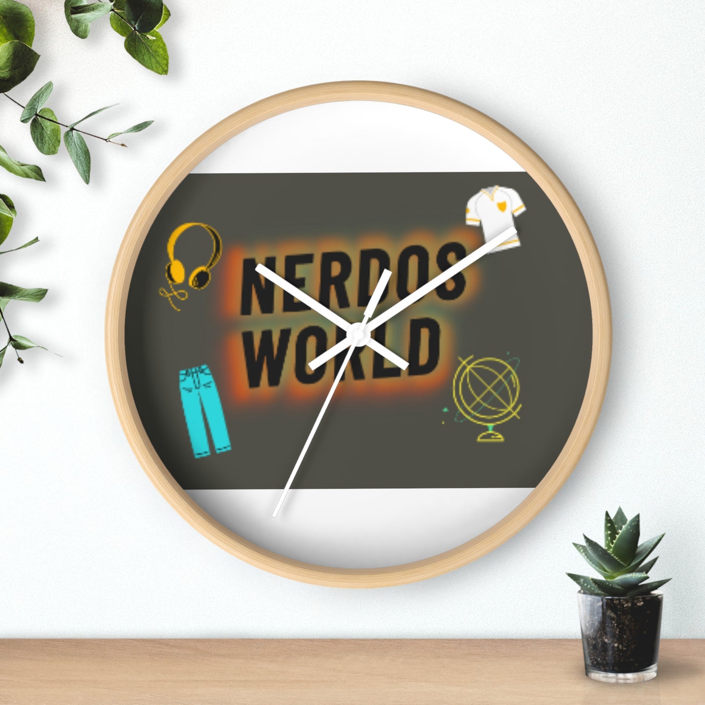 Wall Clock Nerdos World