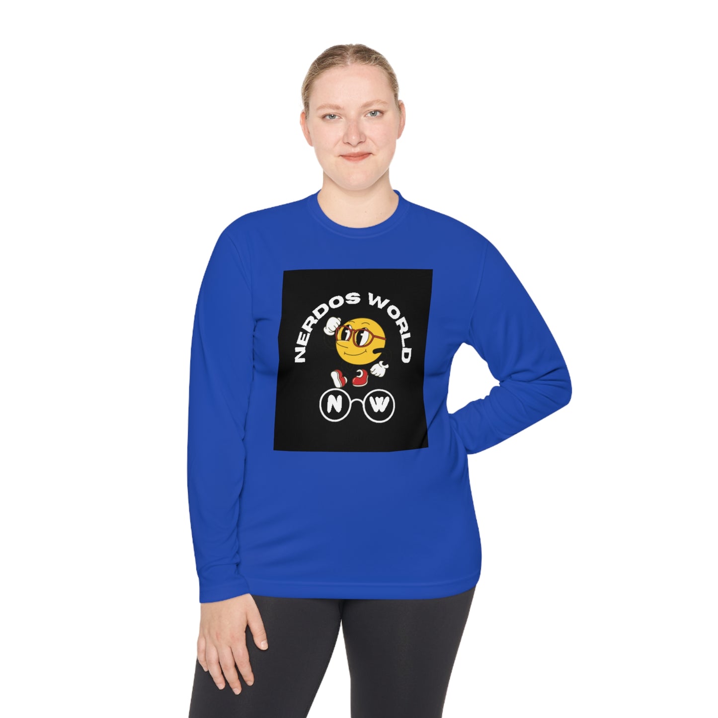 Nerdos World Unisex Lightweight Long Sleeve Tee