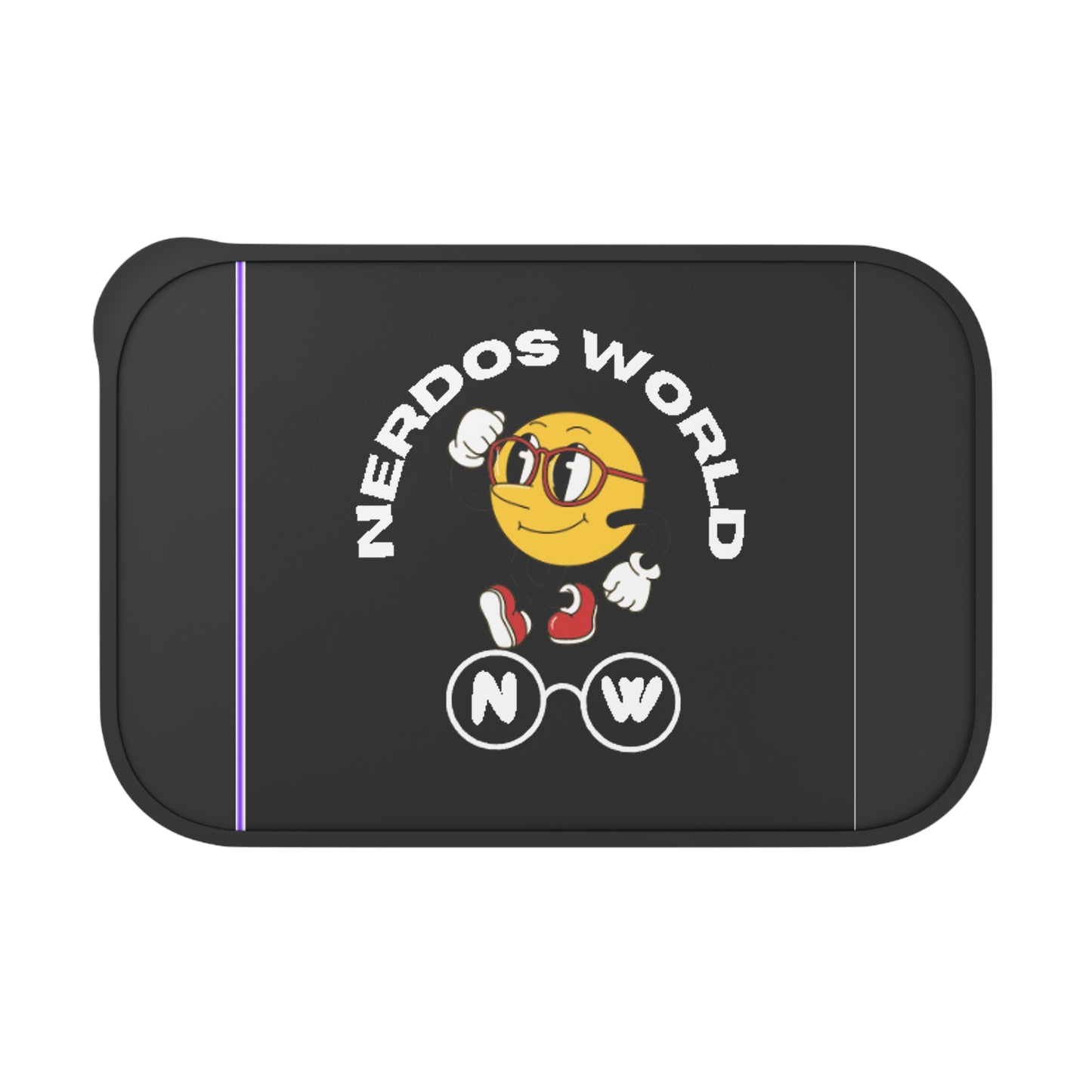 Nerdos World Bento Box with Band and Utensils