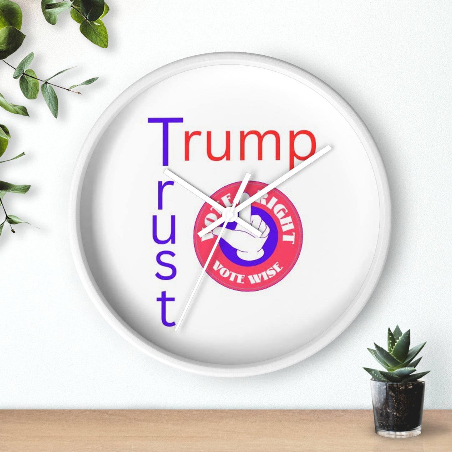 Trust Trump Wall Clock