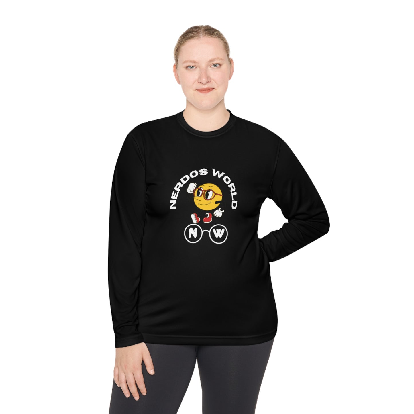 Nerdos World Unisex Lightweight Long Sleeve Tee