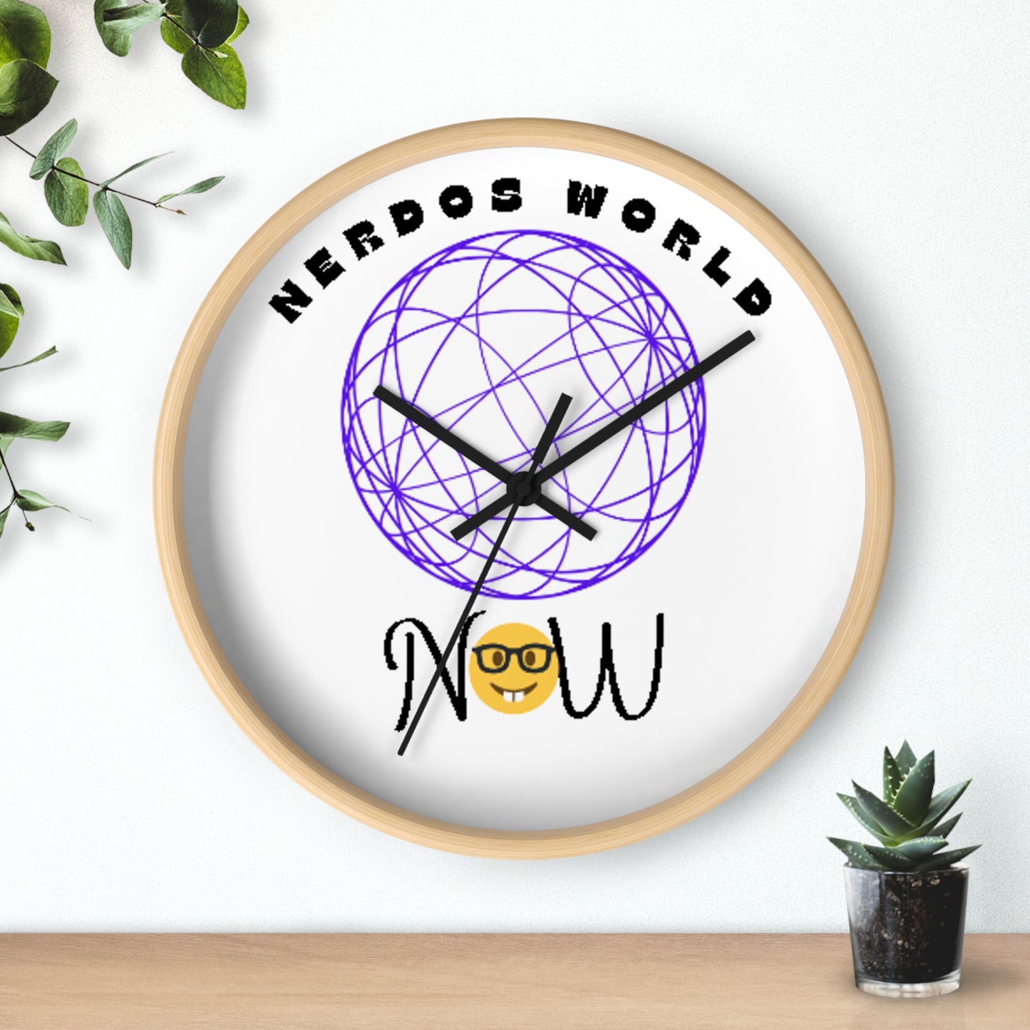 Nerdos World Classic Wall Clock