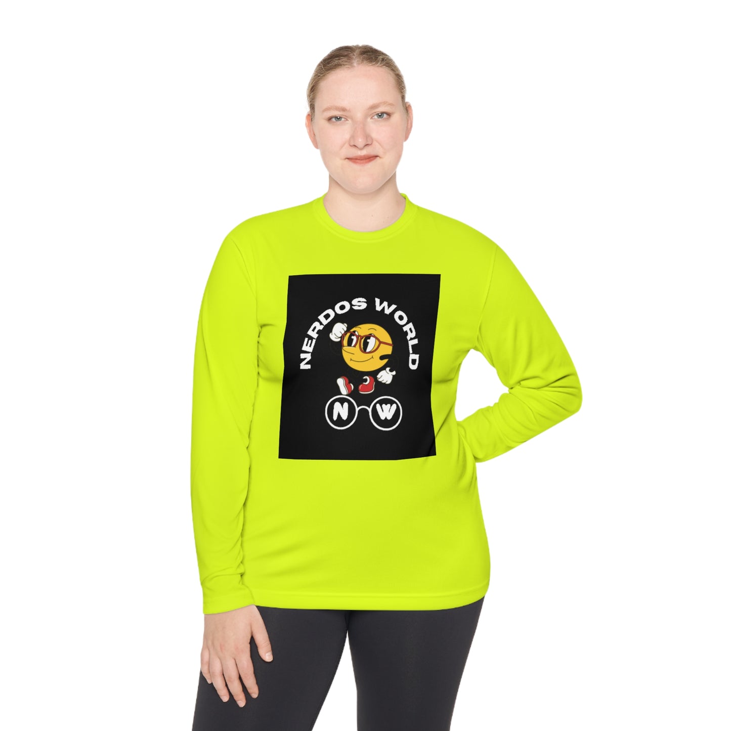 Nerdos World Unisex Lightweight Long Sleeve Tee