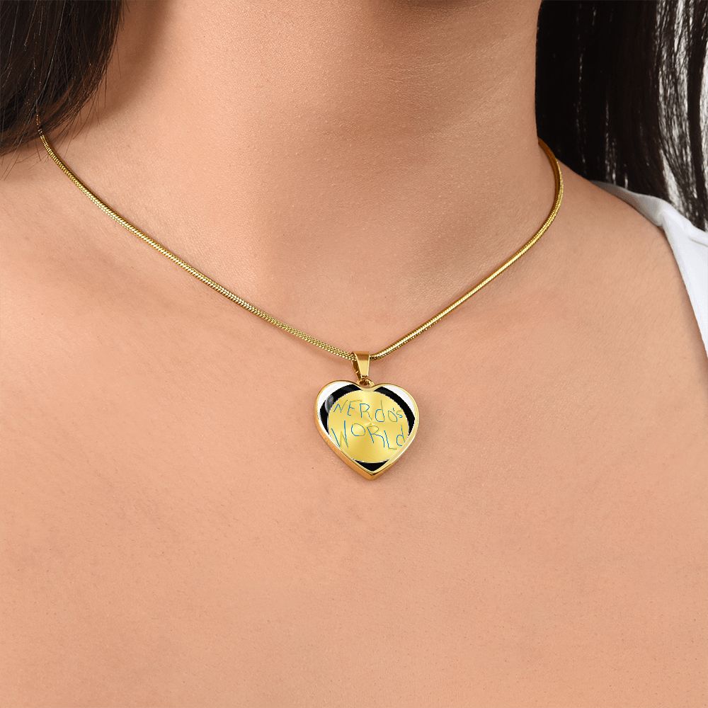 Personalized / Engraved Heart Necklace Silver / Gold