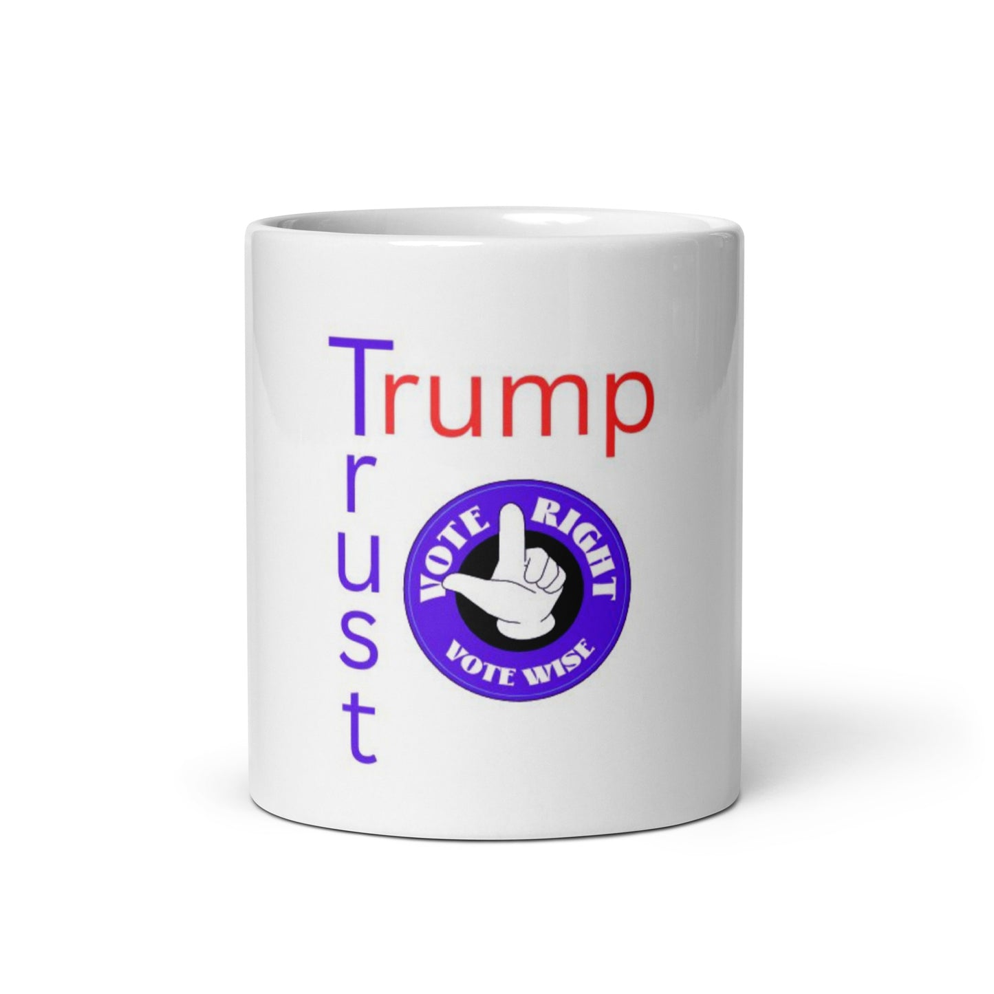Trust Trump White glossy mug