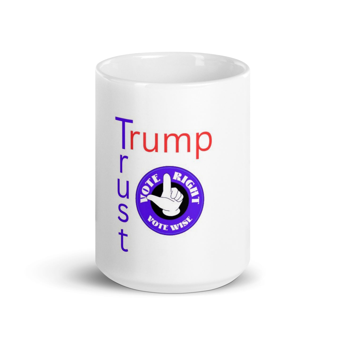 Trust Trump White glossy mug