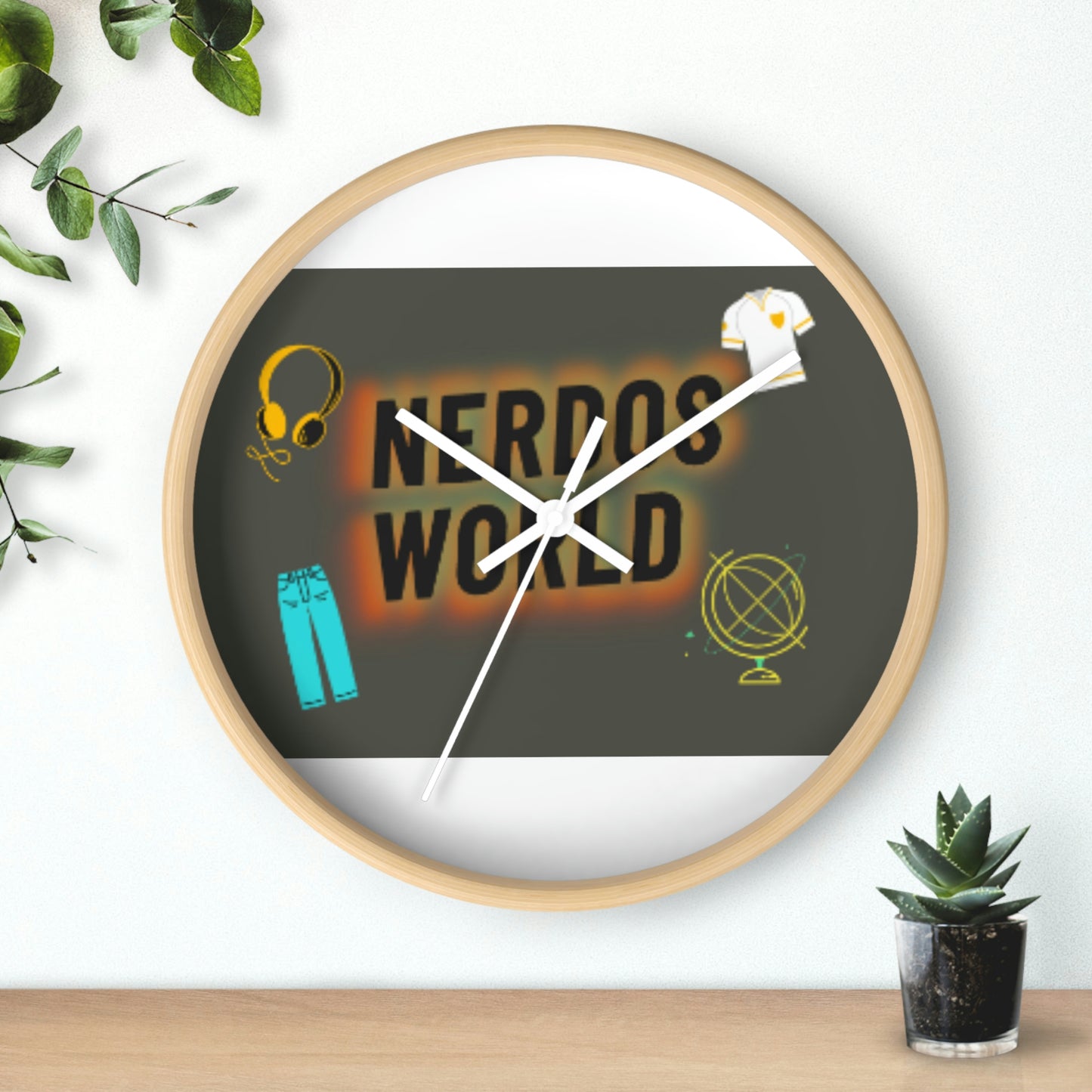 Wall Clock Nerdos World