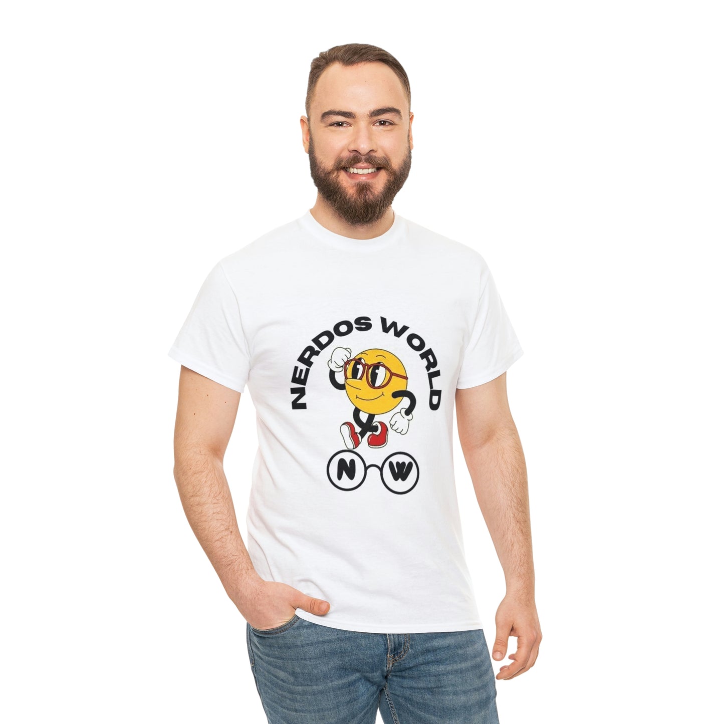 Nerdos World Unisex Heavy Cotton Tee