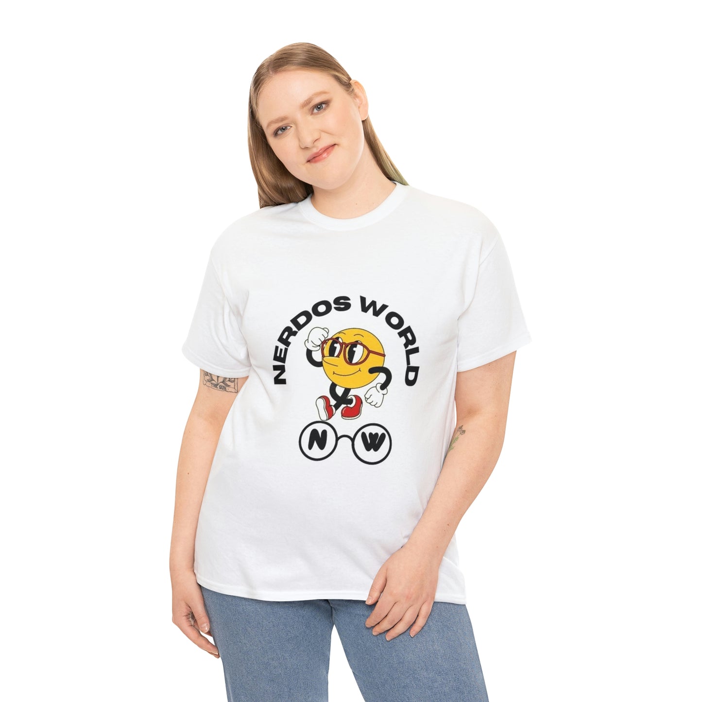 Nerdos World Unisex Heavy Cotton Tee