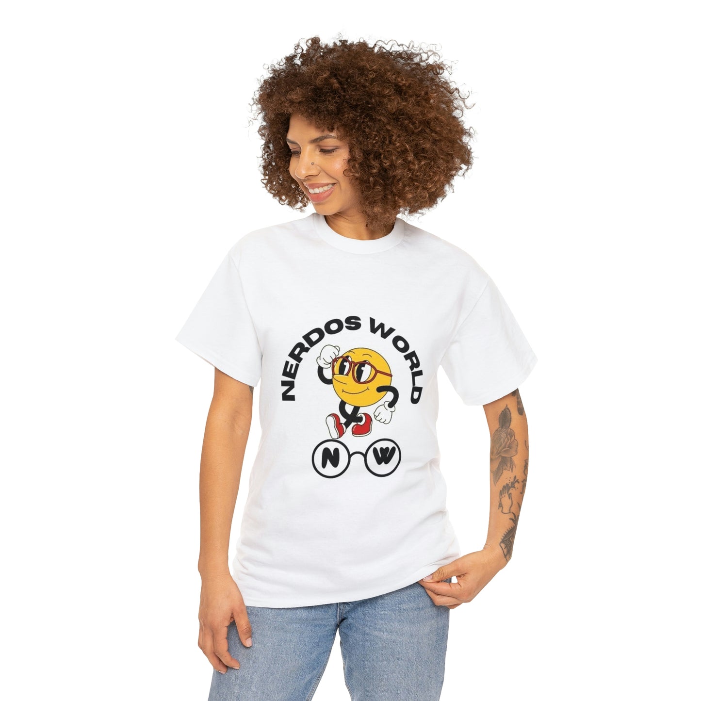 Nerdos World Unisex Heavy Cotton Tee