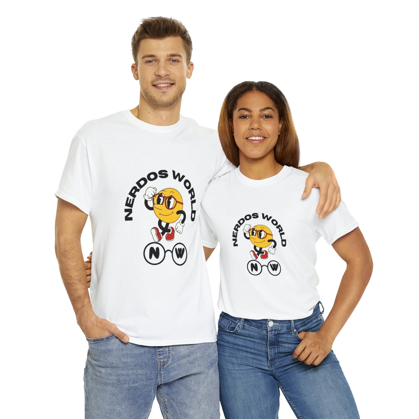 Nerdos World Unisex Heavy Cotton Tee