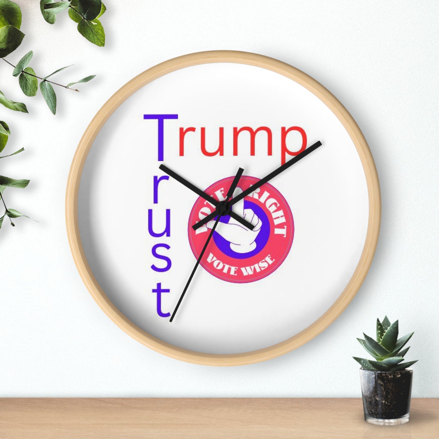 Trust Trump  Wall Clock