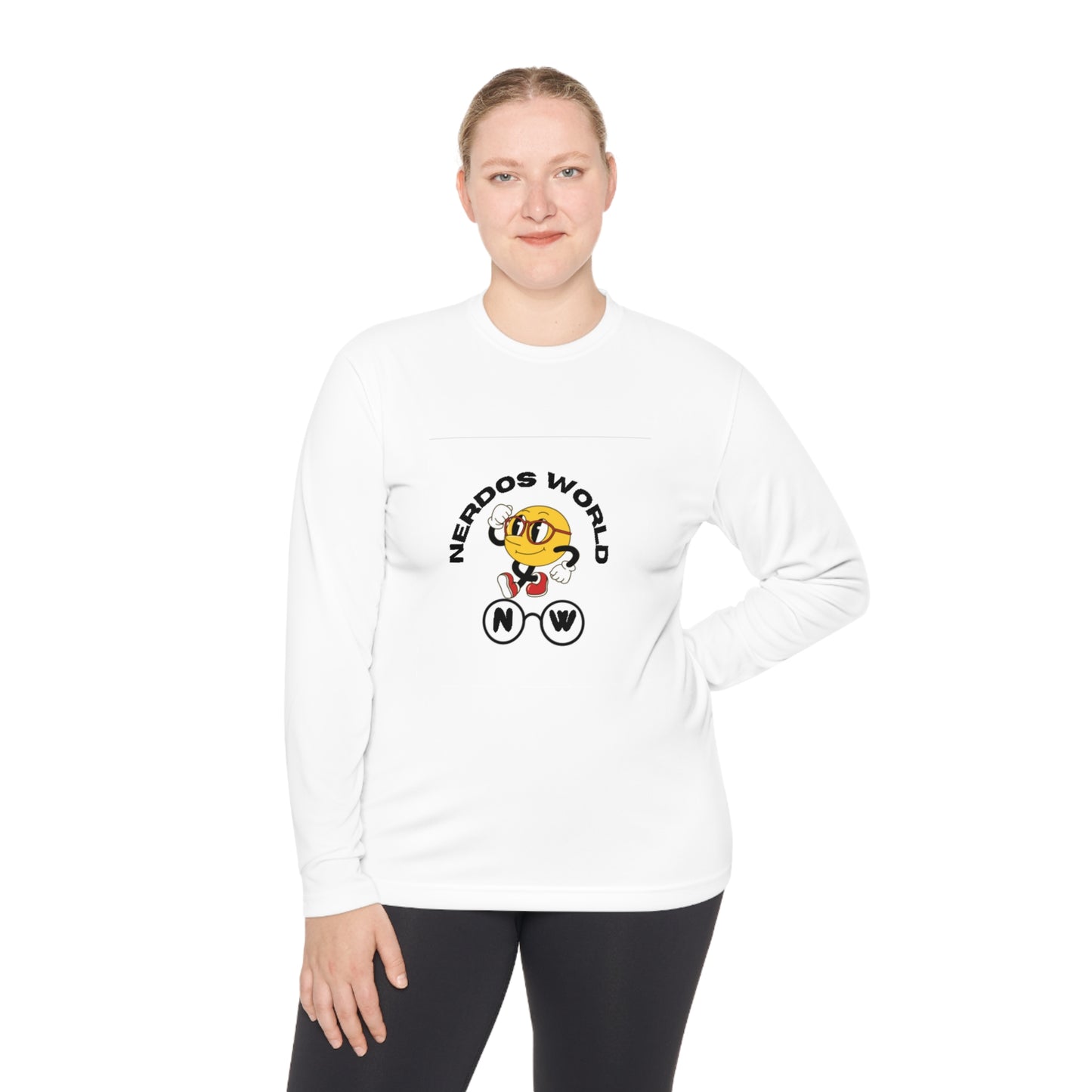 Nerdos World Unisex Lightweight Long Sleeve Tee