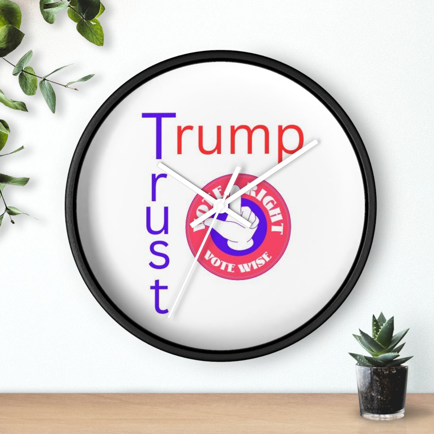 Trust Trump  Wall Clock