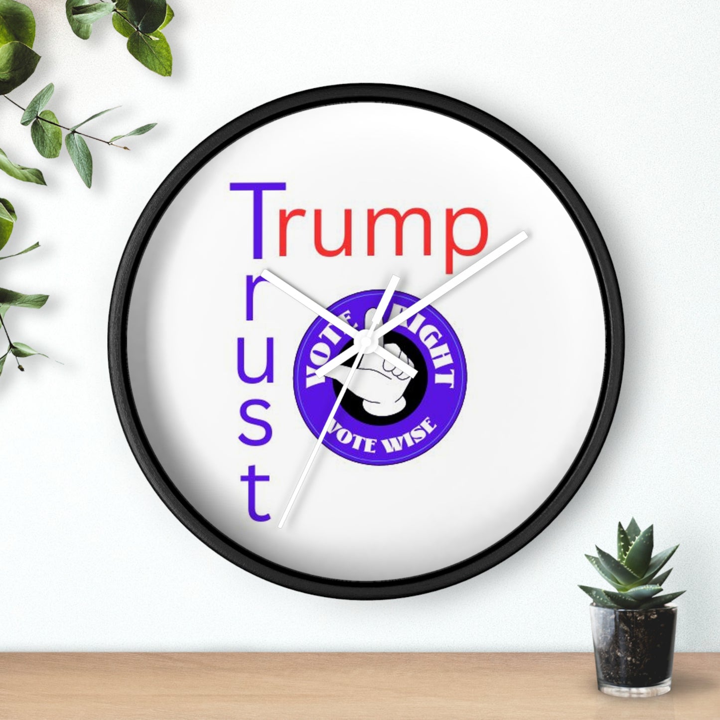 Trust Trump Wall Clock