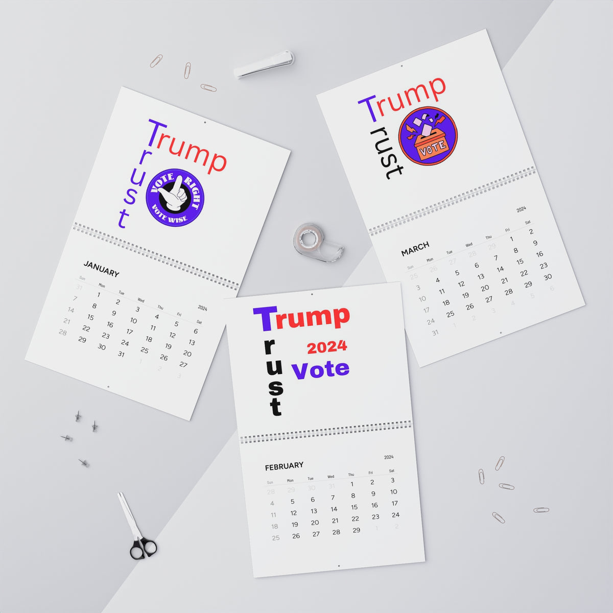 Trump Rally Calendar Daily Trust Trump 2024 Wall Calendars (2024) – Nerdos-World.com