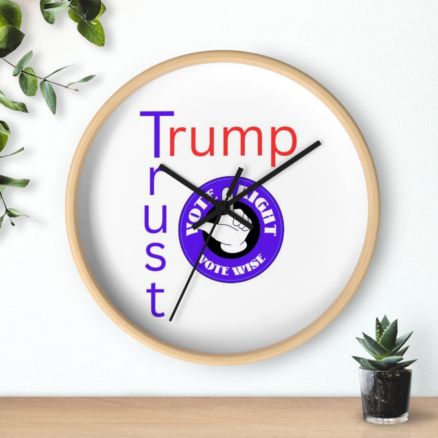 Trust Trump Wall Clock