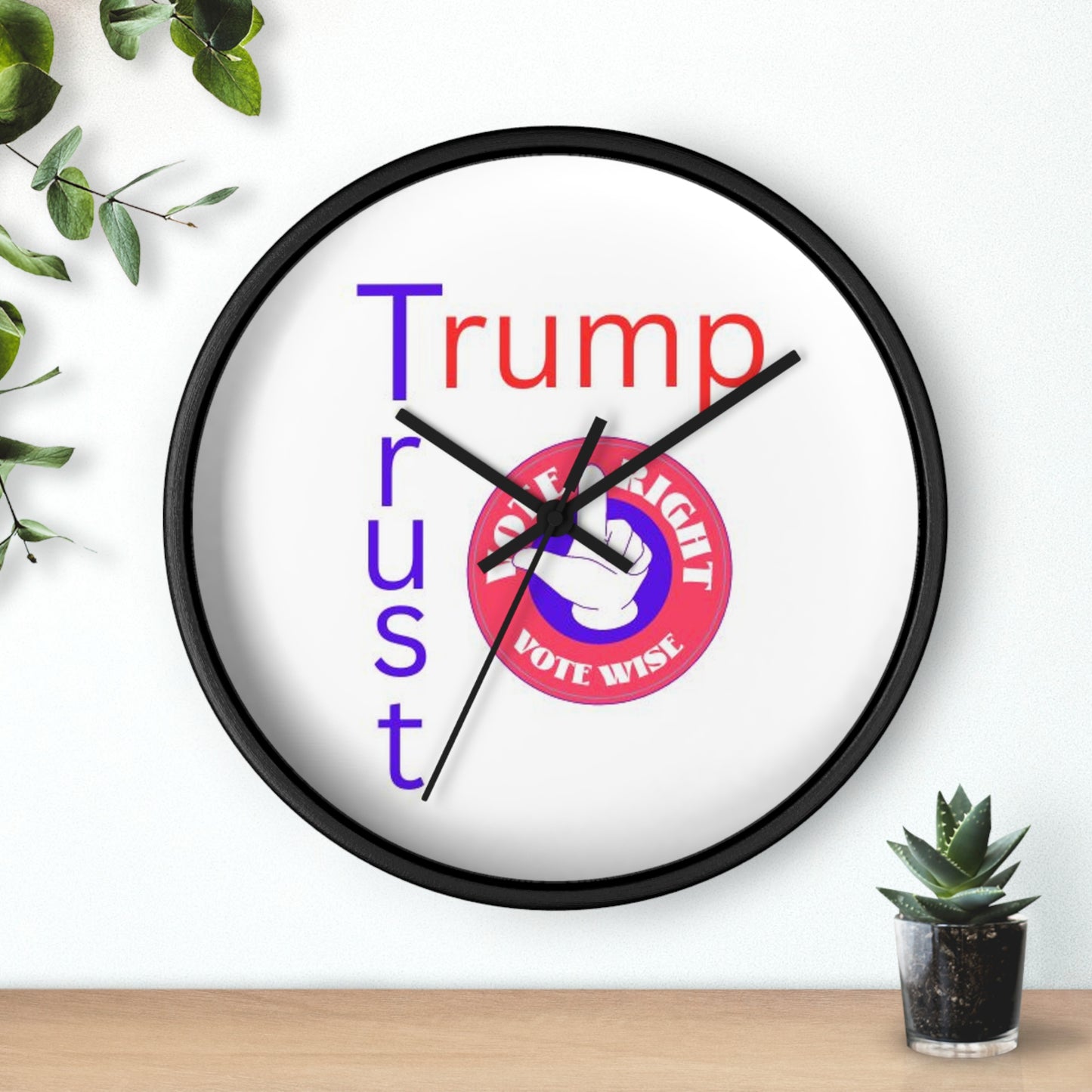 Trust Trump  Wall Clock