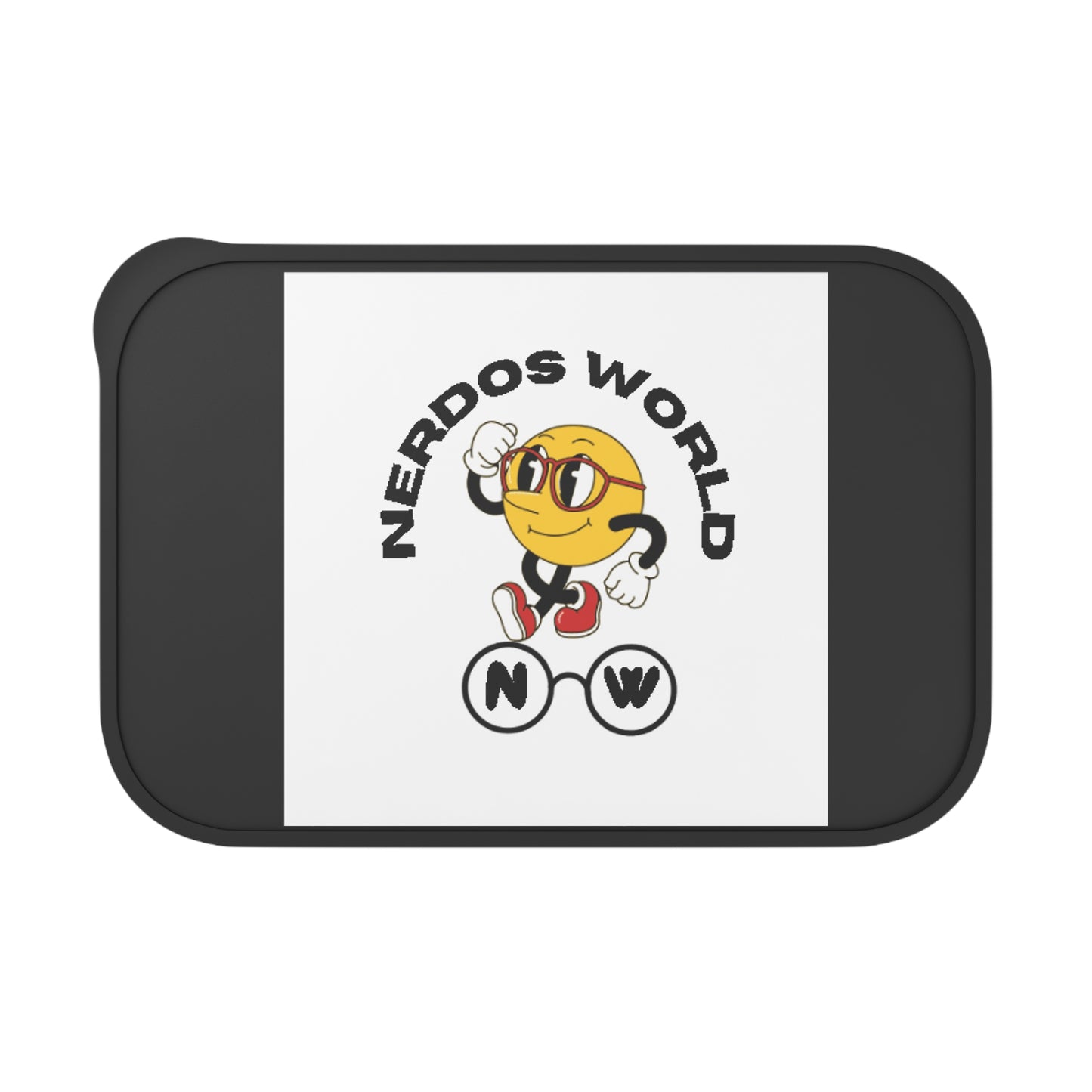 Nerdos World Bento Box with Band and Utensils