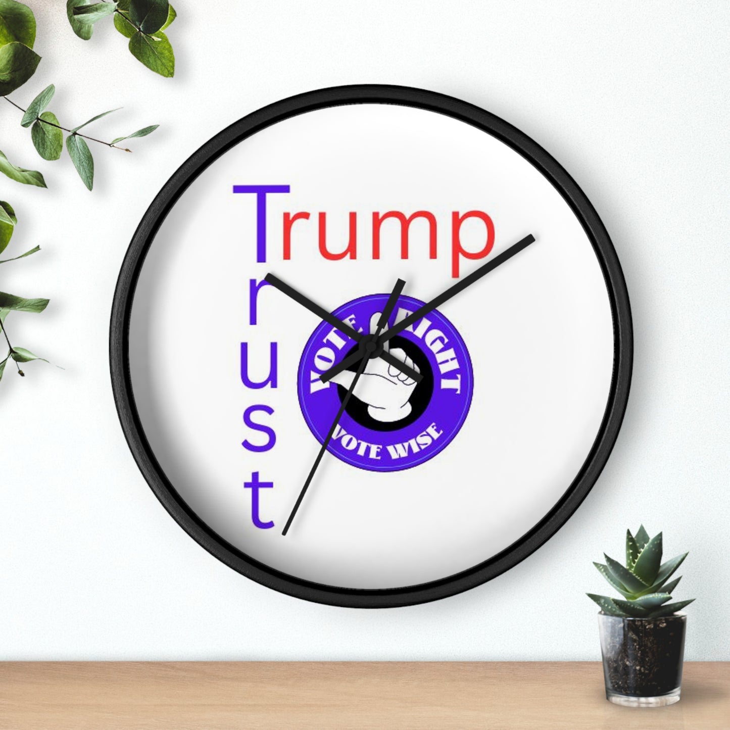 Trust Trump Wall Clock