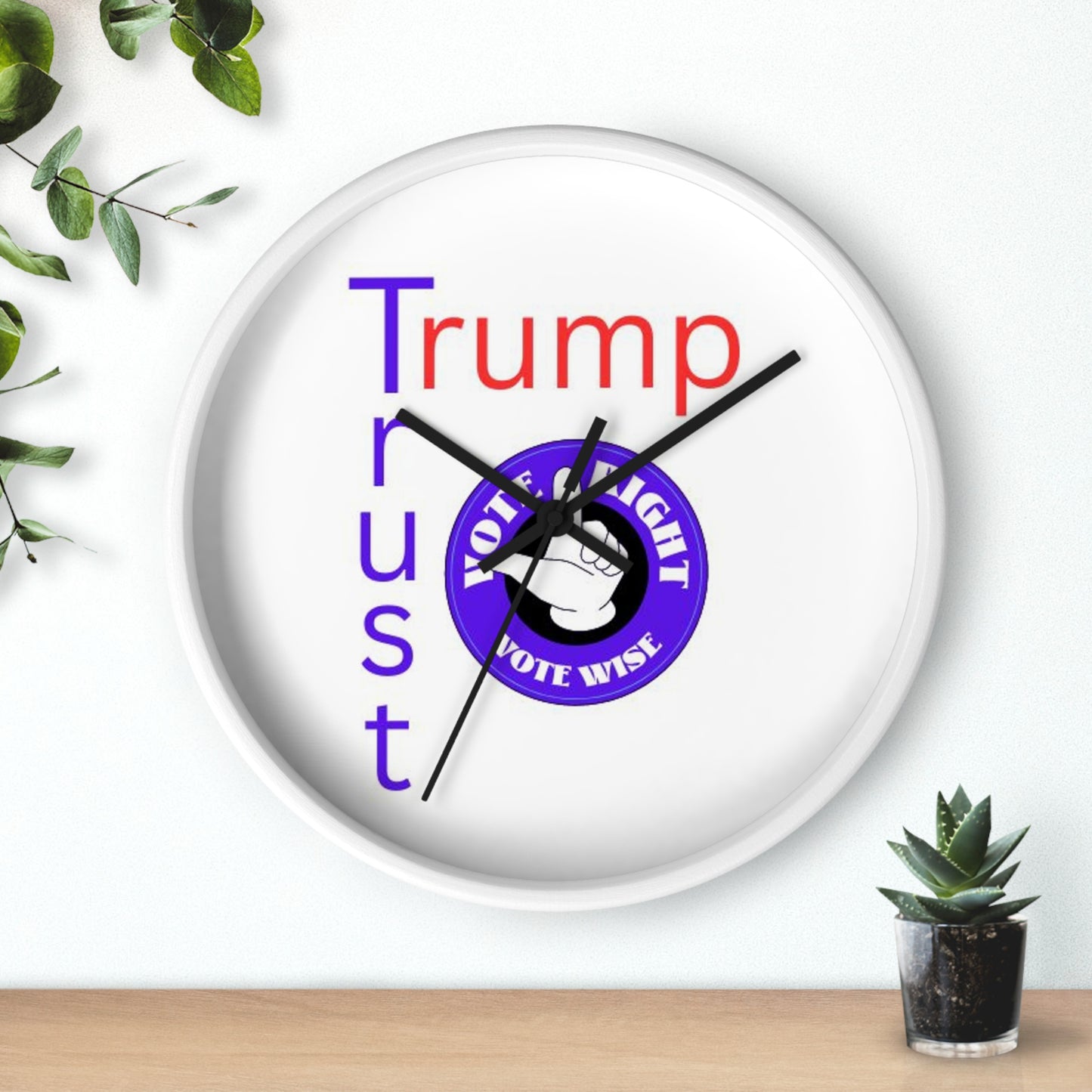 Trust Trump Wall Clock