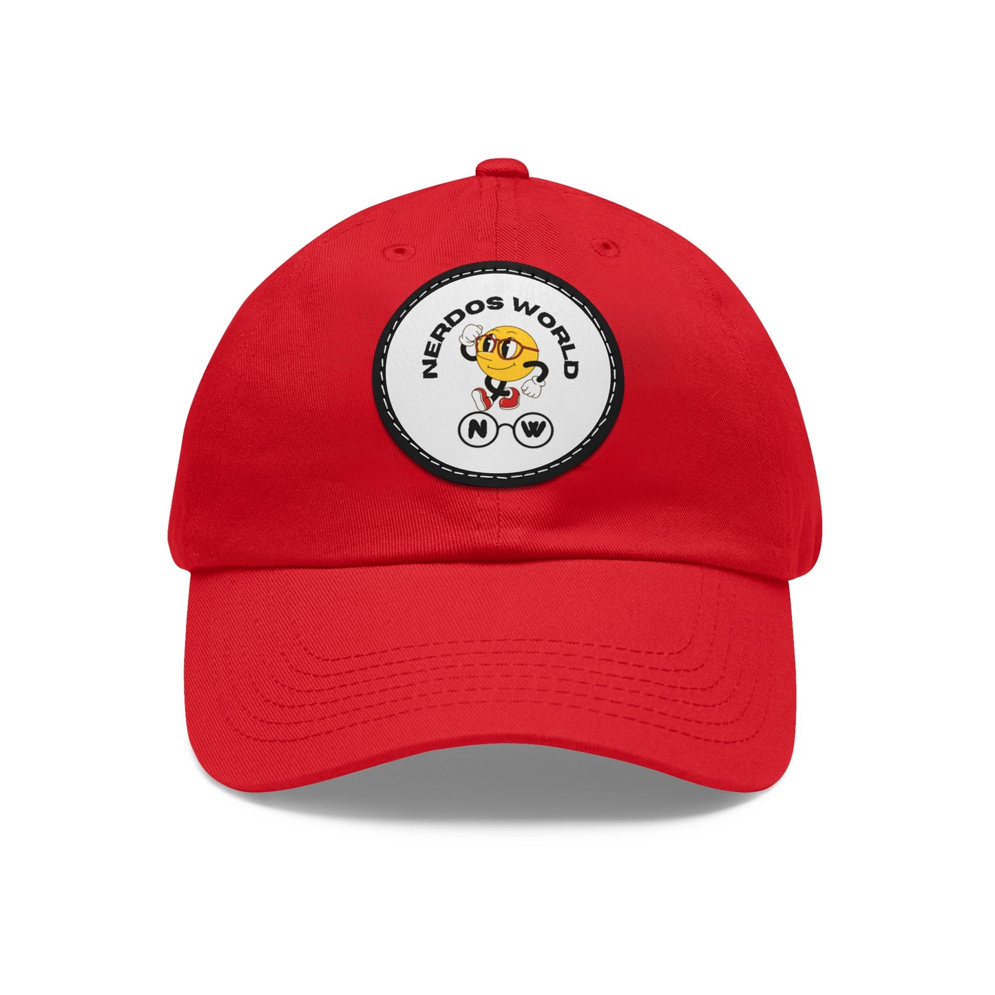 Nerdos World Hat with Leather Patch (Round)