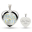 Personalized / Engraved Heart Necklace Silver / Gold
