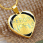 Personalized / Engraved Heart Necklace Silver / Gold