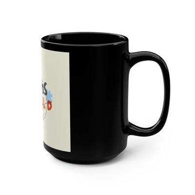 Nerdos World Black Mug, 15oz