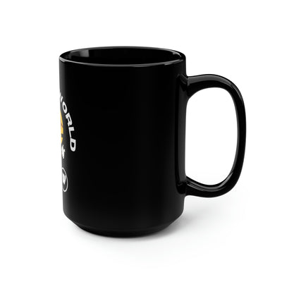 Nerdos World Black Mug, 15oz